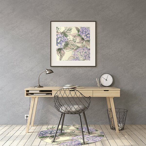 Bureaustoelmat Hortensia