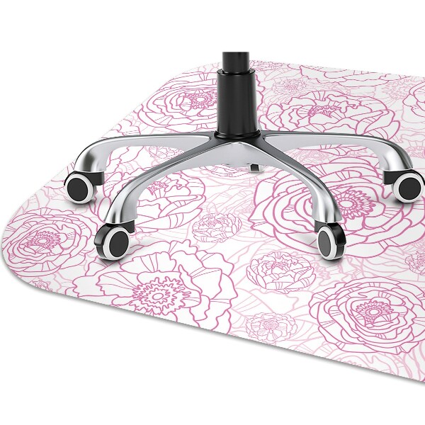 Mótif vloerbeschermer Roze bloemen