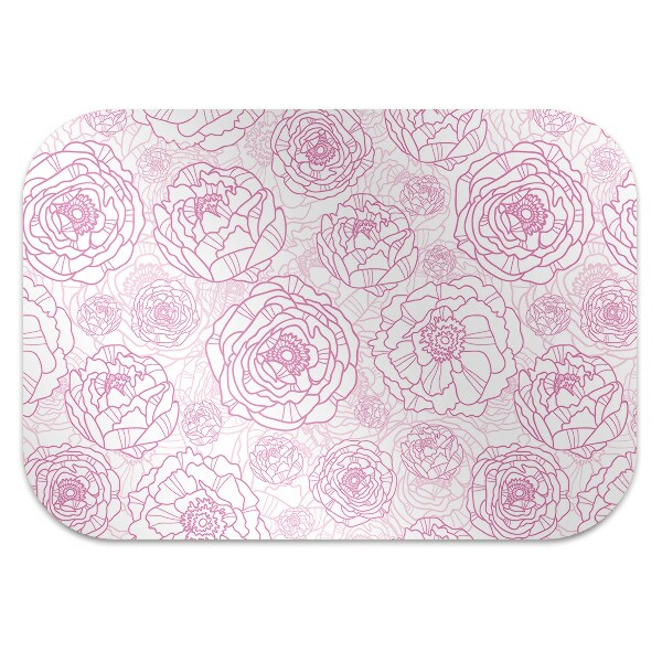 Mótif vloerbeschermer Roze bloemen