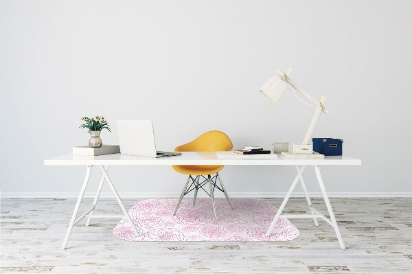 Mótif vloerbeschermer Roze bloemen