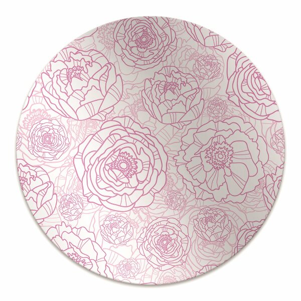 Mótif vloerbeschermer Roze bloemen