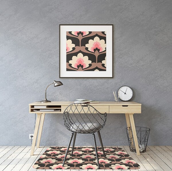 Vloerbeschermer Bloemenpatroon