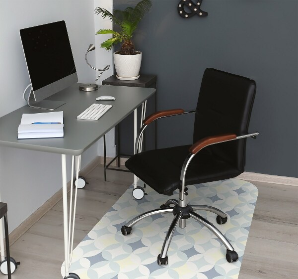 Bureaustoelmat Retro patroon