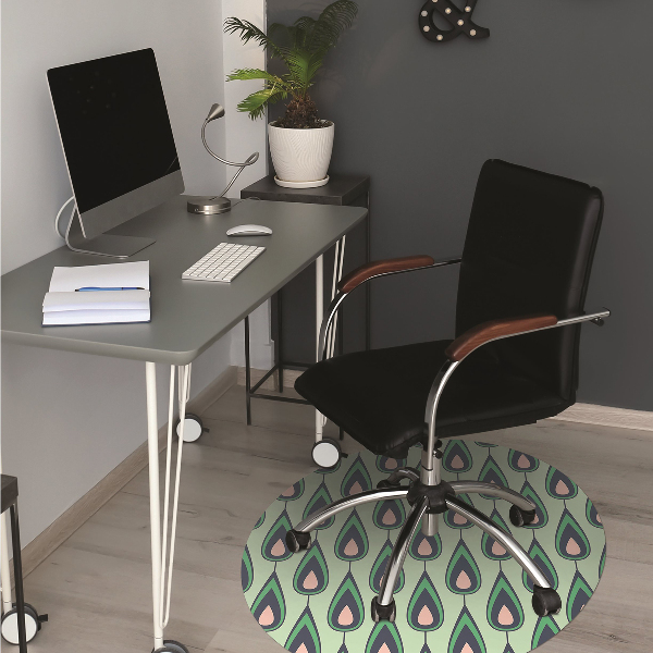 Bureaustoelmat Groene tranen