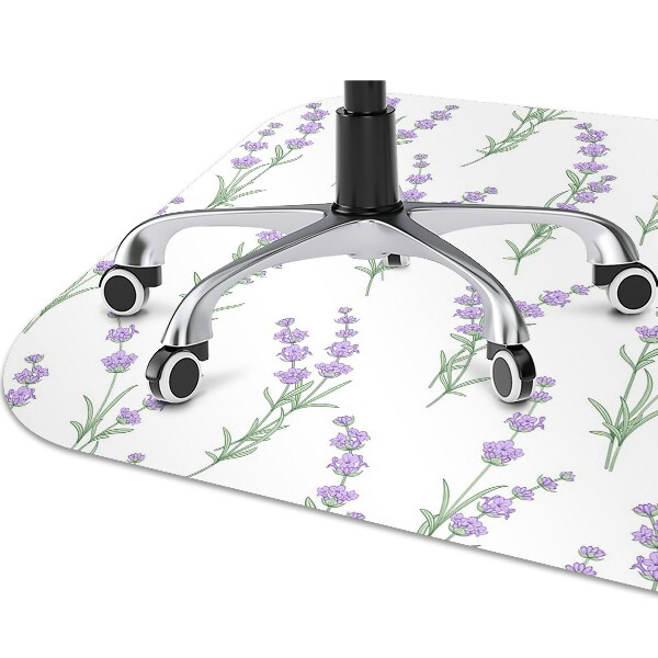 Bureaustoelmat Lavendelbloemen