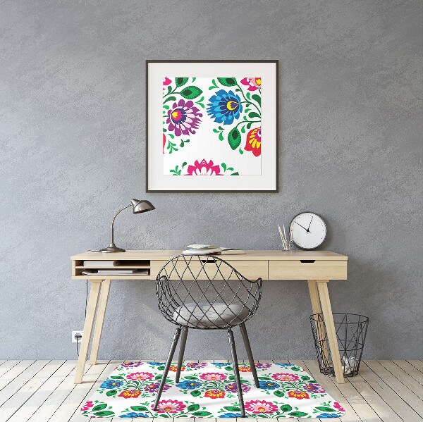 Vloerbeschermer Folkstijlbloemen