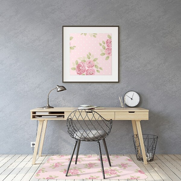 Mótif vloerbeschermer Roze boeket