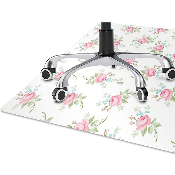 Bureaustoelmat Kleine bloemen