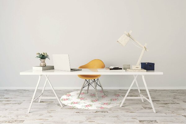 Bureaustoelmat Kleine bloemen