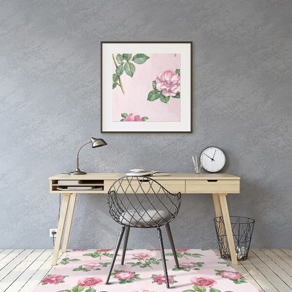 Mótif bureaustoelmat Rose met spikes