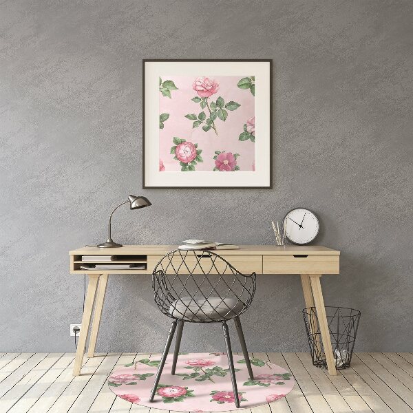 Mótif bureaustoelmat Rose met spikes