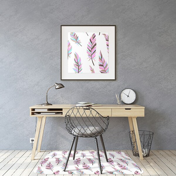 Mótif vloerbeschermer Roze veren