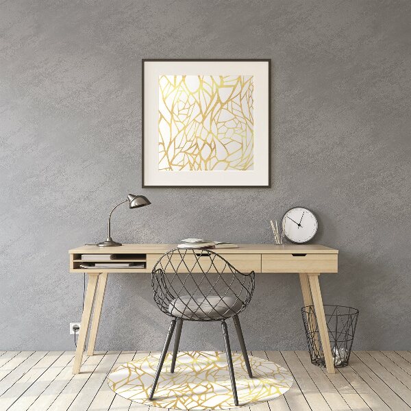 Bureaustoelmat Gouden ornament