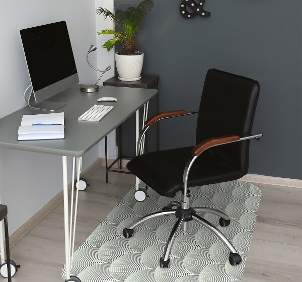 Bureaustoelmat Semi -cirkel patroon