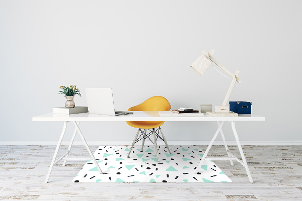 Bureaustoelmat Retro patroon