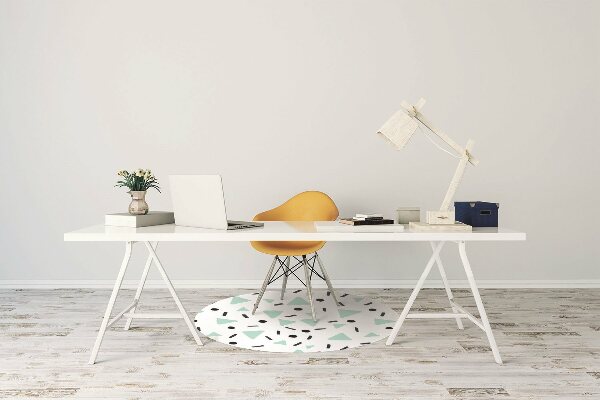 Bureaustoelmat Retro patroon
