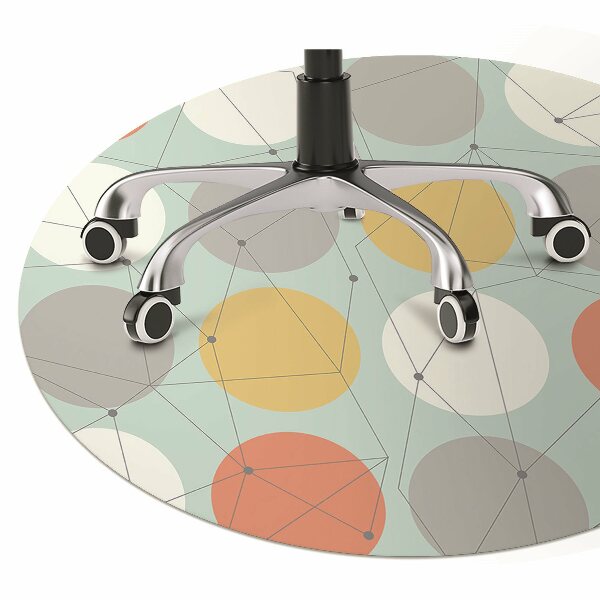 Vloerbeschermer bureaustoel Geometrisch patroon