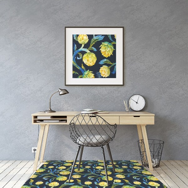 Mótif vloerbeschermer Artisjokbloemen