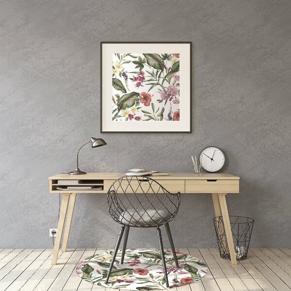 Vloerbeschermer Tropische bloemen