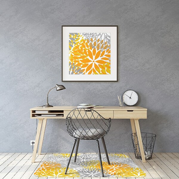 Mótif bureaustoelmat Chrysanthemums