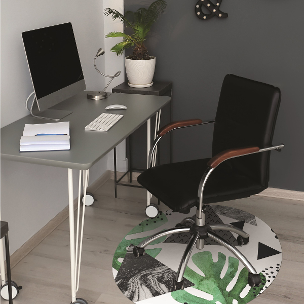 Mótif bureaustoelmat Jungle -abstractie