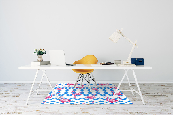 Vloerbeschermer bureaustoel Flamingos