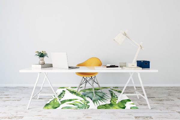 Bureaustoelmat Jungle bladeren
