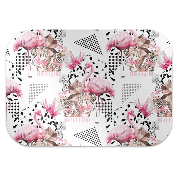Mótif bureaustoelmat Flamingos