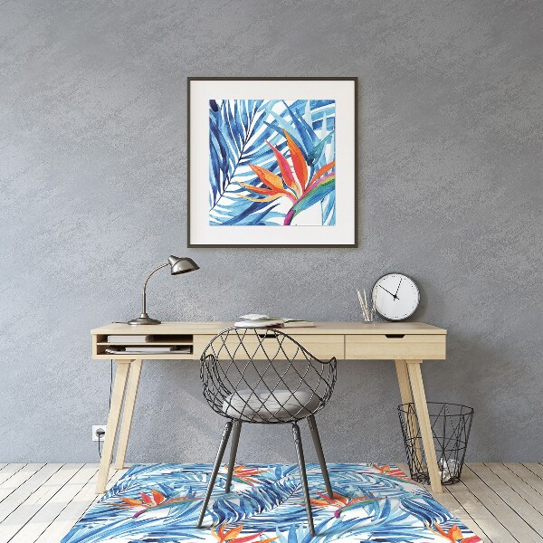 Vloerbeschermer Blauw paradijs