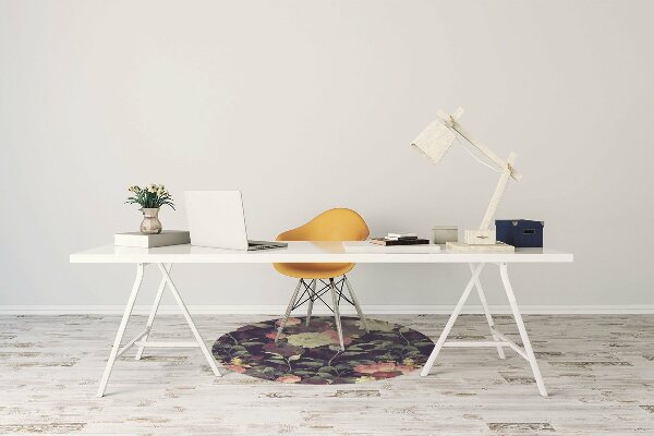 Bureaustoel vloerbeschermer Vintage bloemen