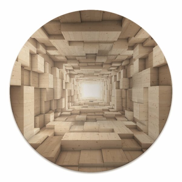 Bureaustoel vloerbeschermer Houten abstractie