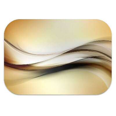 Vloerbeschermer Beige abstractie