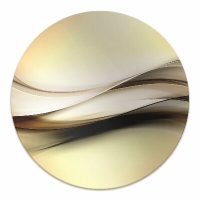 Vloerbeschermer Beige abstractie