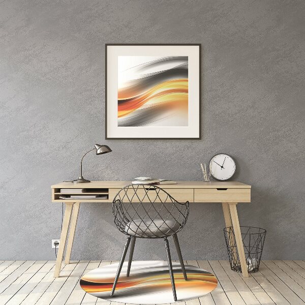 Vloerbeschermer Oranje abstractie
