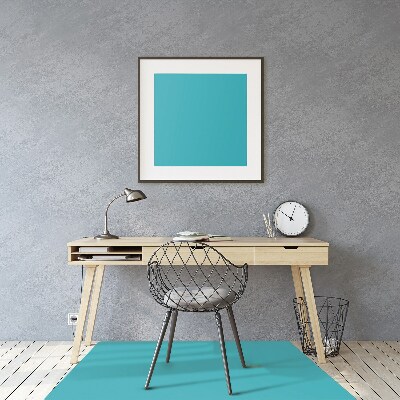 Bureaustoel vloerbeschermer Donkere turquoise kleur