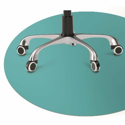 Bureaustoel vloerbeschermer Donkere turquoise kleur