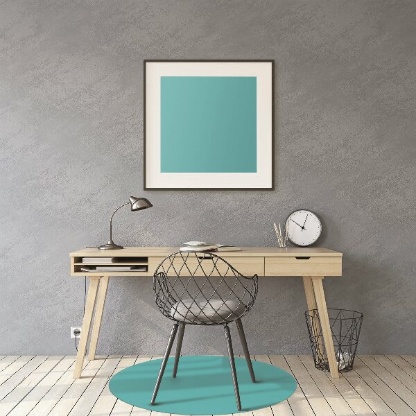 Bureaustoel vloerbeschermer Donkere turquoise kleur