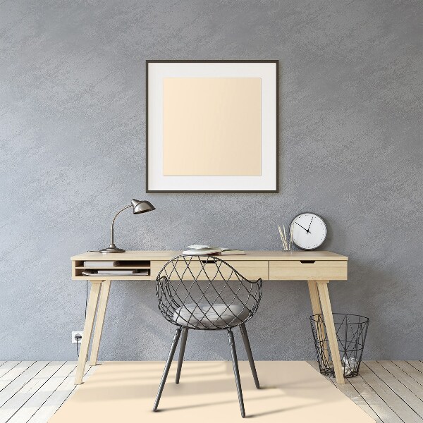 Bureaustoel vloerbeschermer Beige kleur