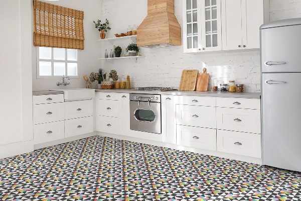 PVC tegels Geometrisch kleurrijk thema