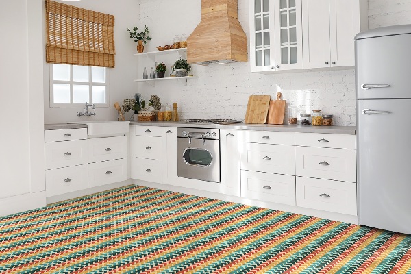 Vinyl tegels zelfklevend Retro patroon