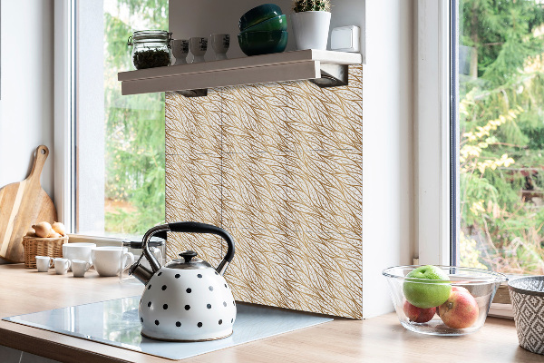 PVC tegels gouden bladeren