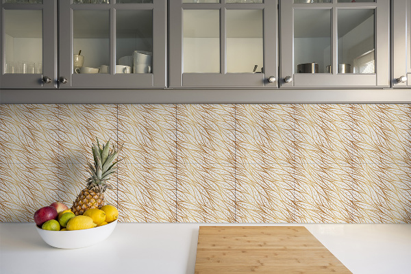 PVC tegels gouden bladeren