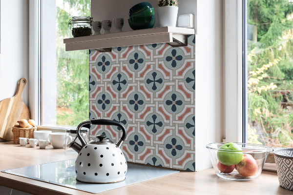 Vinyl tegels zelfklevend Floraal kleurrijk patroon