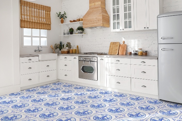 PVC tegels Azulejos -stijl windmolen