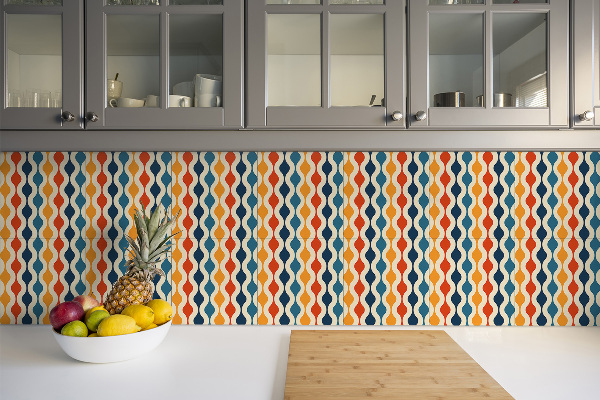 PVC tegels Kleurrijk retro -patroon