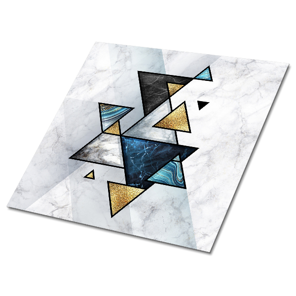 PVC tegels Abstractie van marmeren driehoeken