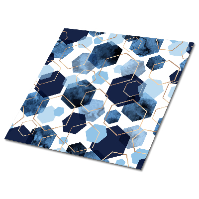 PVC tegels Geometrische blauwe abstractie