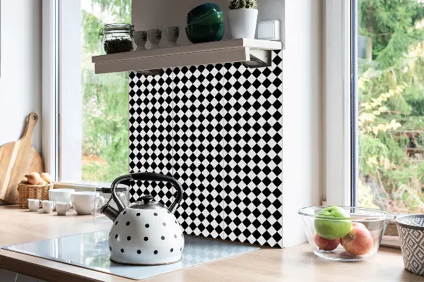 Vinyl tegels zelfklevend Schuin schaakbord