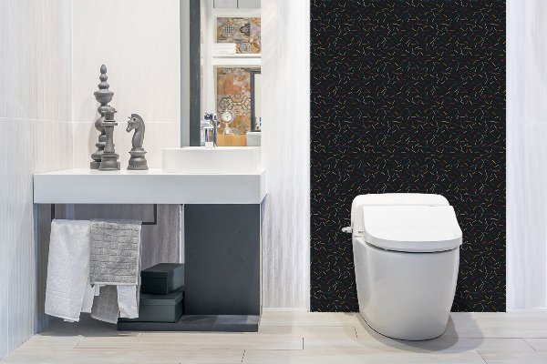 Wandpanelen pvc Decoratieve kleurrijke lijnen