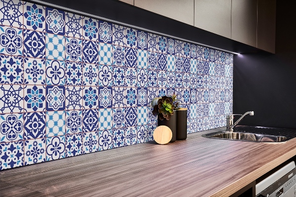 Vinyl wandbekleding Azulejos patroon
